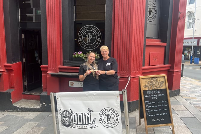 The Thirsty Pigeon has re-opened under new ownership. Pictured is assistant manager Jem Mulhern and general manager Steph Tiesteel 