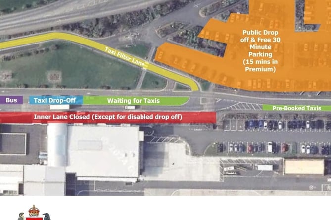 Changes to parking outside terminal
