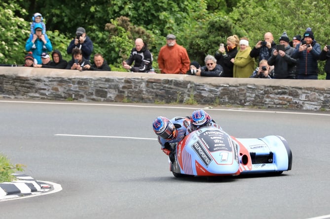 The sidecars were first out in Friday afternoon's session