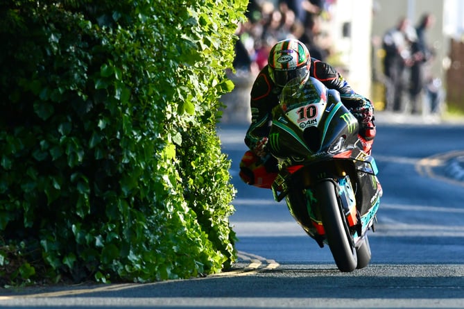 Peter Hickman during Friday evening's qualifying session 