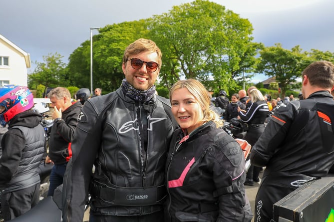 David and Zoe from Somerset during the Isle of Man TT Races Legacy Lap 2024