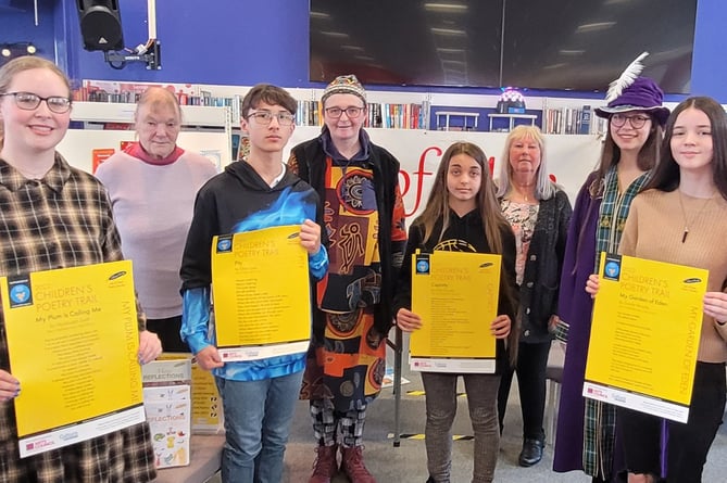 The winners of the Children's Poetry Trail during the last event in 2022