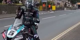 Dunlop vents frustration in clip during forced stop at Isle of Man TT