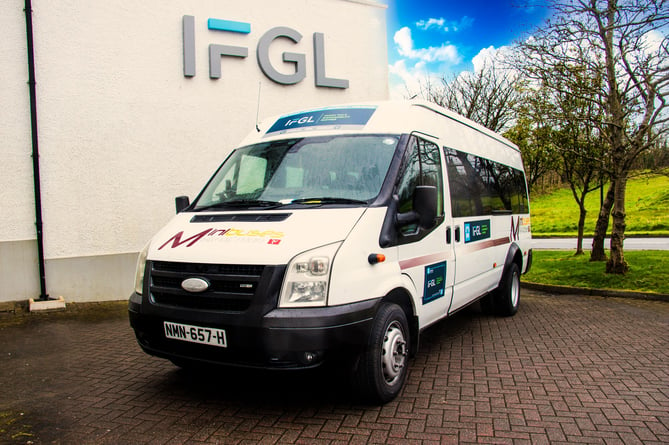 IFGL's shuttle bus for this year's Parish Walk 