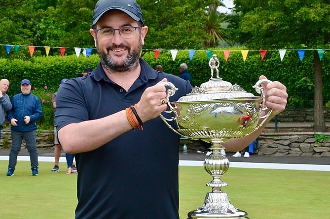 The 2023 Men’s June Bowls Festival winner Phil Lee (Photo: Arnie Withers) 