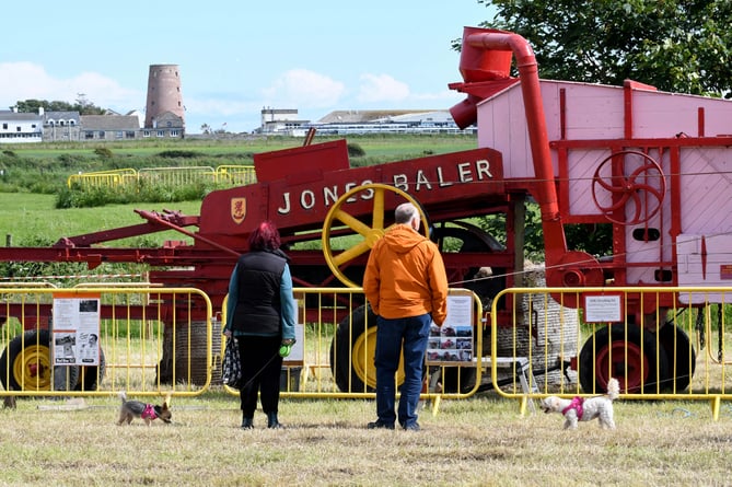 The Southern Vintage Engine and Tractor Clubâs annual two-day vintage show - a Jones self-propelled hay baler