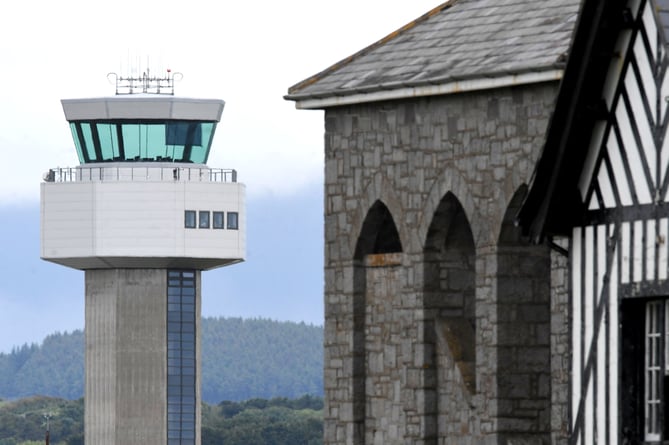 Ronaldsway airport control tower