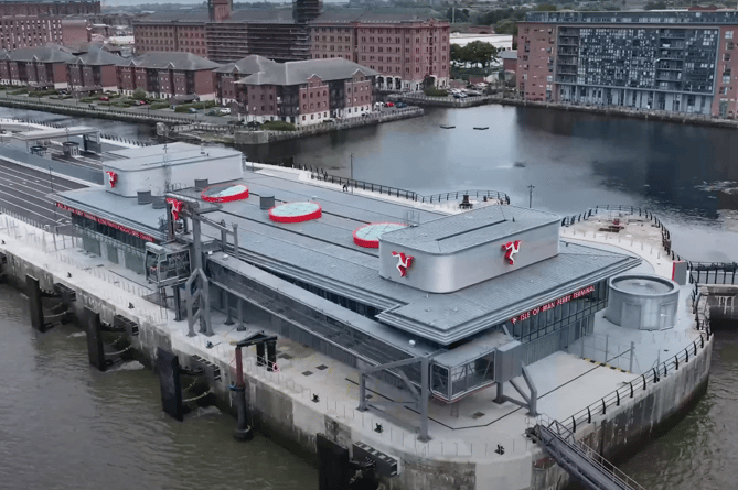 Drone footage of the new Liverpool Ferry Terminal