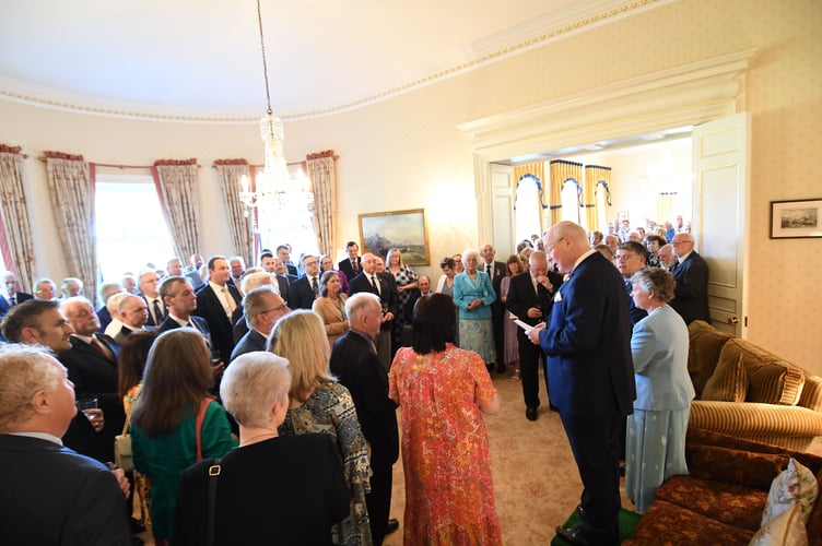 A reception at Government House to celebrate the birthday of King Charles III