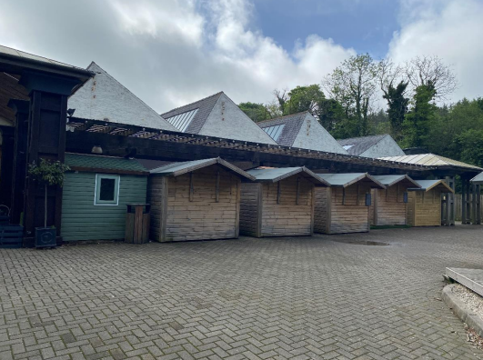 Roof panels at Tynwald Mills