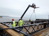 Big lifts mark next stage of scheme to revamp historic pier