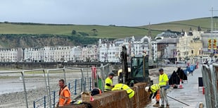 Pictures as new £900,000 sea wall in Douglas starts to take shape