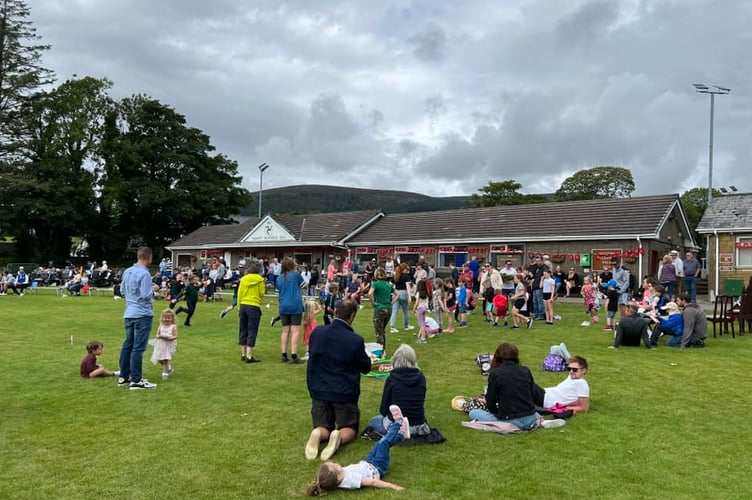 Crowds enjoying themselves in Crosby at Marown Parish Day last year