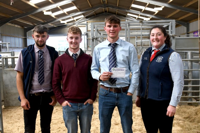 The Isle of Man team including Marown's Tom Cain (third from left) who finished second in the Senior Stockman of the Year category