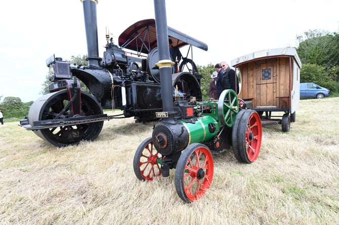 Traction engines on display