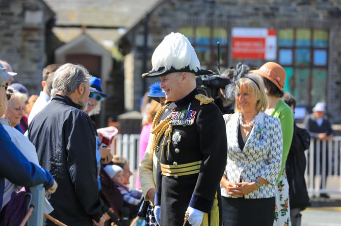 Lieutenant Governor John Lorimer greets crowds