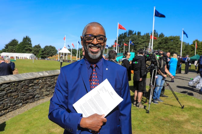 Petitioner James Hargreaves at Tynwald Day 2024