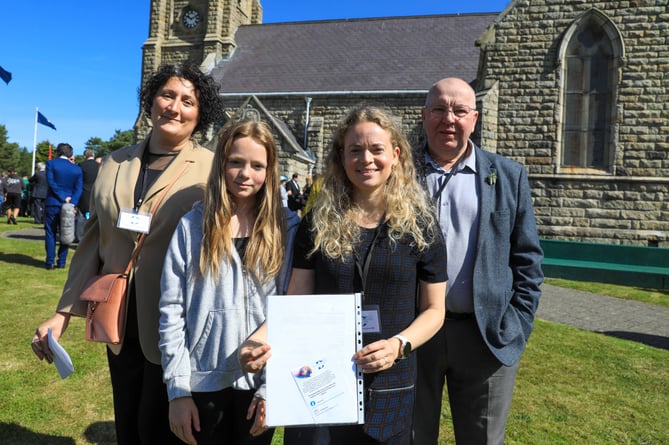 Petitioners The Dyslexia Advocacy Group IOM at Tynwald Day 2024. Photo by Callum Staley (CJS Photography)