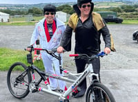 Watch 'Elvises' set off on lap of the Isle of Man TT course