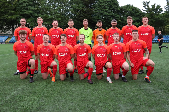 The Isle of Man FA men's team that defeated NFA 2-1 (Photo: Paul Hatton)