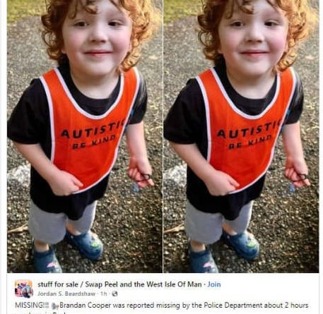 Missing child scam on Facebook