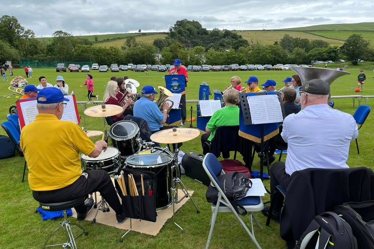 Crosby Silver Band kept the crowds entertained