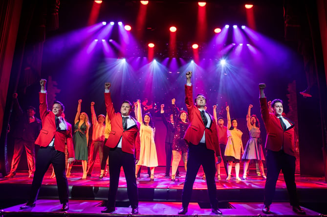 Many are describing Two Feathers’ Productions Jersey Boys as the best performance they've seen at the Gaiety Theatre. Picture is Jack Divers as Bob Gaudio, Joe Hillard as Frankie Valli, Charlie Williams as Tommy DeVito, Thomas Dixon as Nick Massi