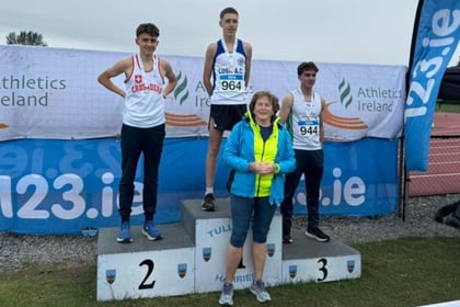 Runner Cai Lewis wins silver medal in Ireland U17 Championships 
