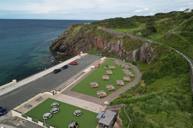 Aerial shot of the site at Marine Drive in Peel