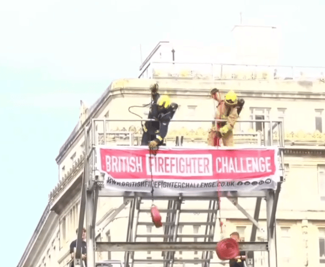 Firefighter Elliott Moore shines in British Firefighter Challenge