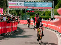 Leeming wins a close finish to Gran Fondo feature event