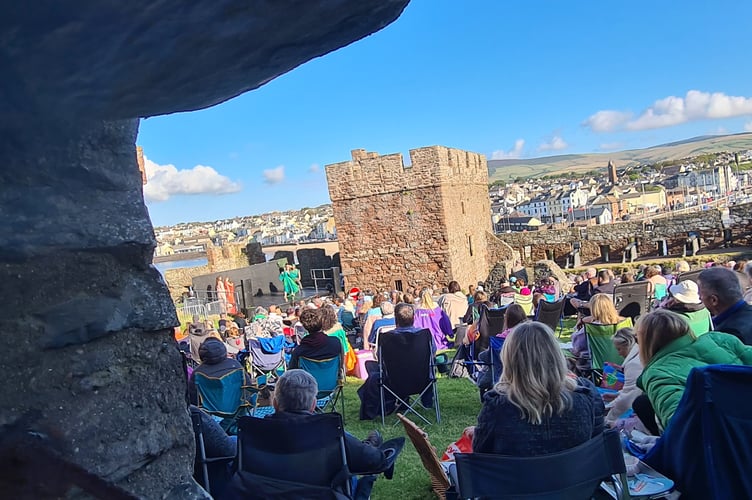 Performance of Shakespeare's A Midsummer Night's Dream at Peel Castle