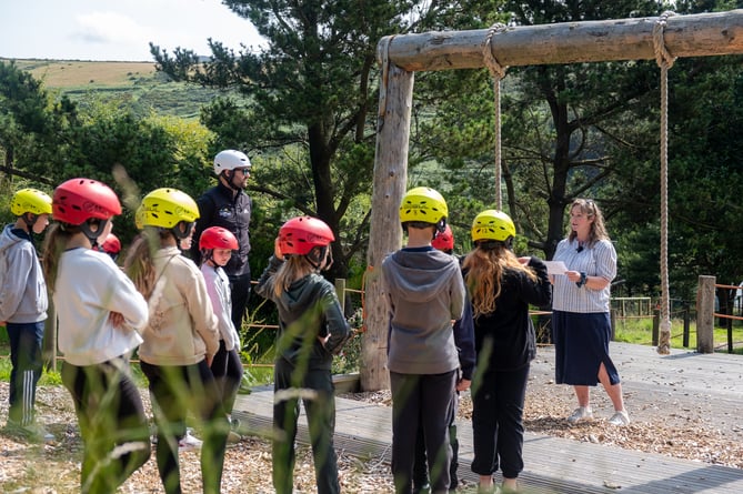 Daphne Caine, Minister for Education, Sport and Culture, officially opened the Outdoor Learning Centre in West Baldwin on Tuesday morning 