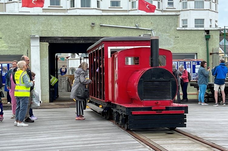 The pier tram ran for the first time in 40 years