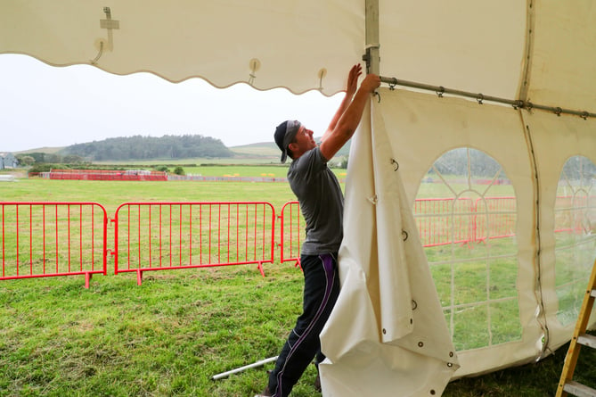 Royal Manx Agricultural Show Set Up 2024