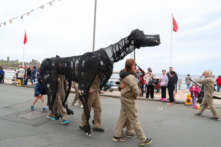 The Moddey Dhoo was involved in the Peel Carnival