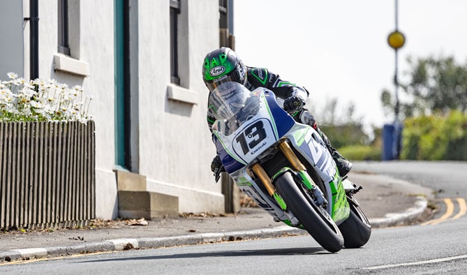 Dominic Herbertson on the BHR Kawasaki during last year's event