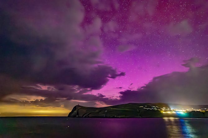 The sky looked particularly stunning in Port Erin