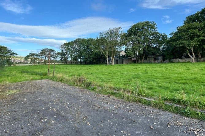 The former Port St Mary Bowling Club green located next to the village's train station