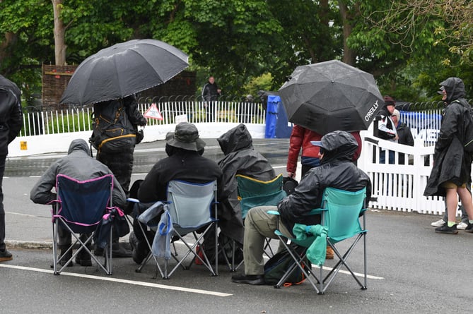 TT 2024, wet roads in Ballaugh