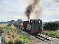 Drama as steam train collides with a car at railway crossing