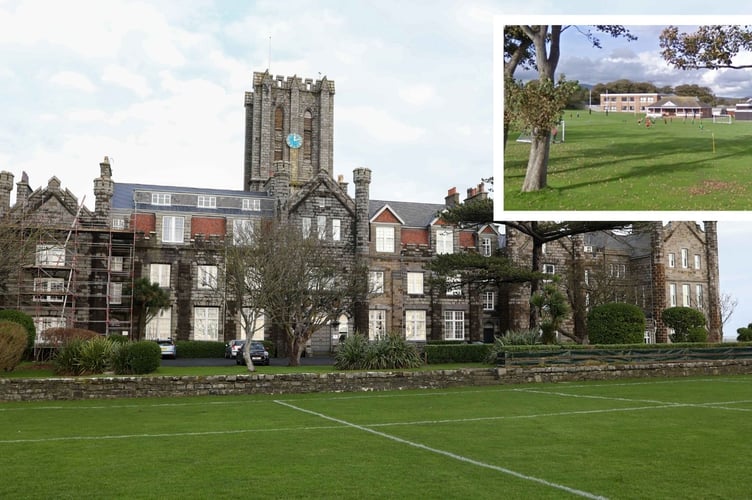 King William's College in Castletown. (Right - Buchan Primary School).