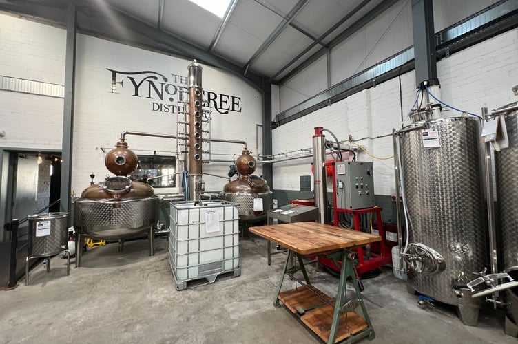 Inside the Fynoderee Distillery in Ramsey