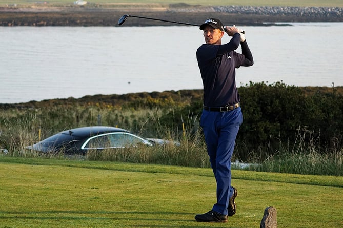 Andrew Challenor needed a four-hole playoff to win the CGC Men’s Club Championship for the second year running (Photo: Malcolm Lambert)