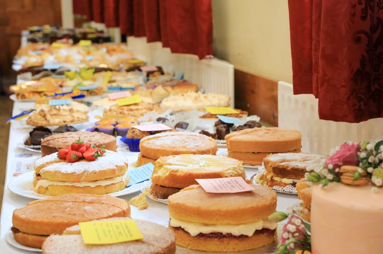 Some of the cakes on display