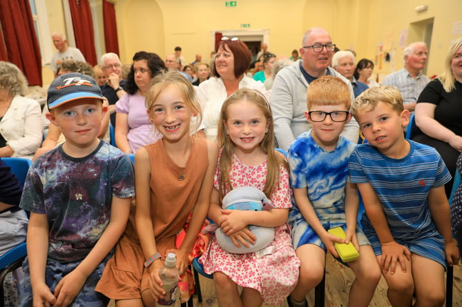 Harvey Corkish, Harper Potts, Amelia Kneen, Hugo Corkish & Kinley Corkish at the St John's Produce Show 2024