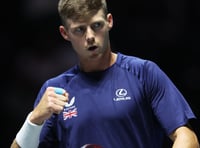 Billy Harris wins on Davis Cup debut