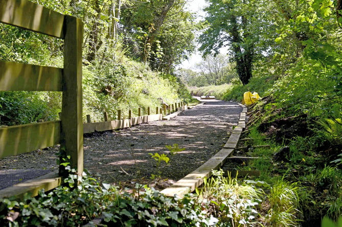 The Heritage Trail between Douglas and Peel, that follows the old railway line