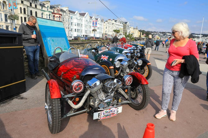 Festival of Motoring Douglas Seafront Car Display. 