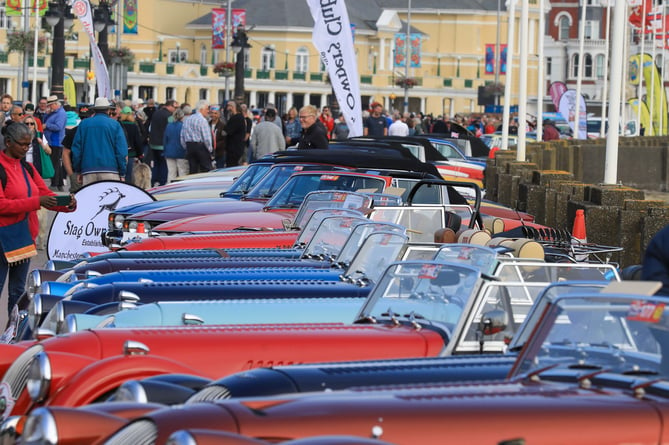 Festival of Motoring Douglas Seafront Car Display. 